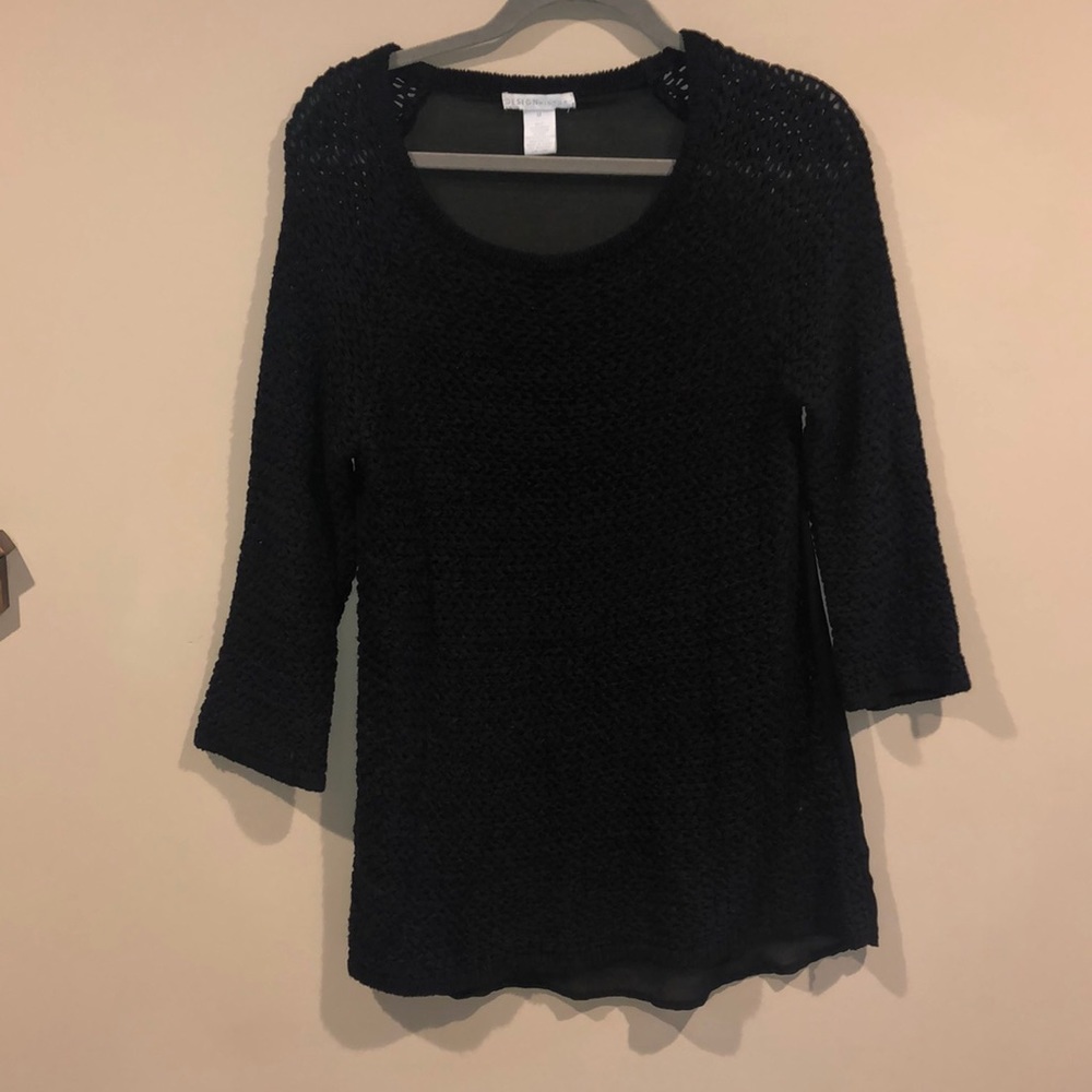Long black sweater